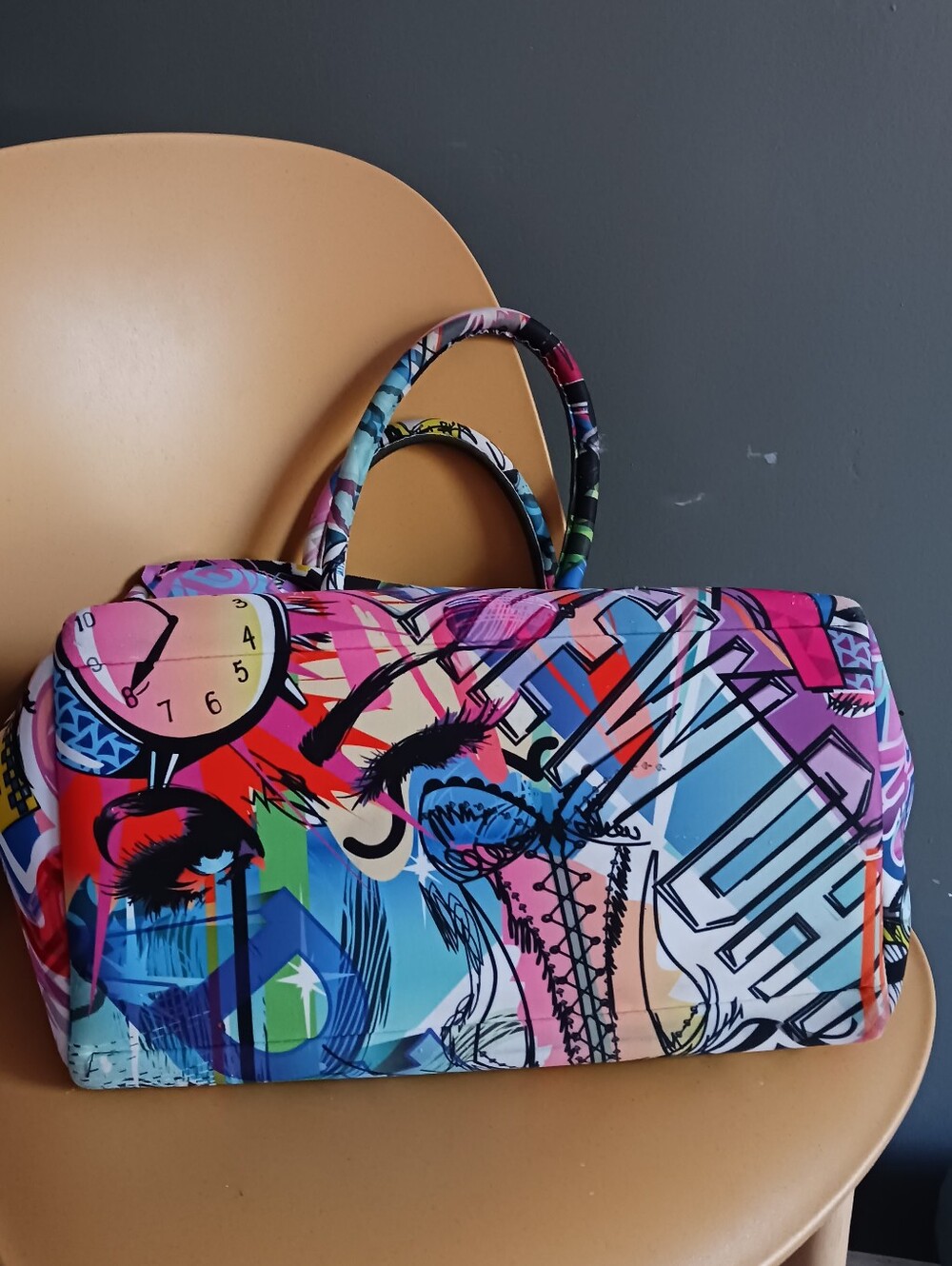 Save My Bag Neoprane Graffiti Travel, Satchel Bag, Handbag - Picture 7 of 12